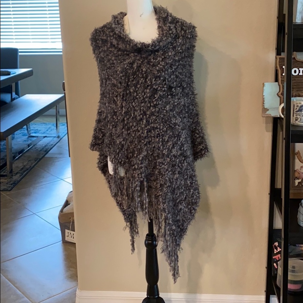 Chenille Fashion Poncho